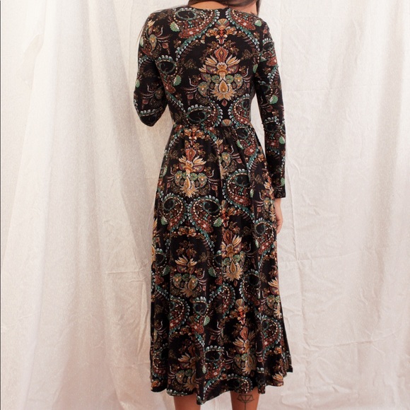 Urban Outfitters Ecoté Long Sleeve Midi Dress - Picture 2 of 4